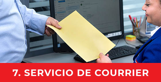 7. Servicio de Courrier
